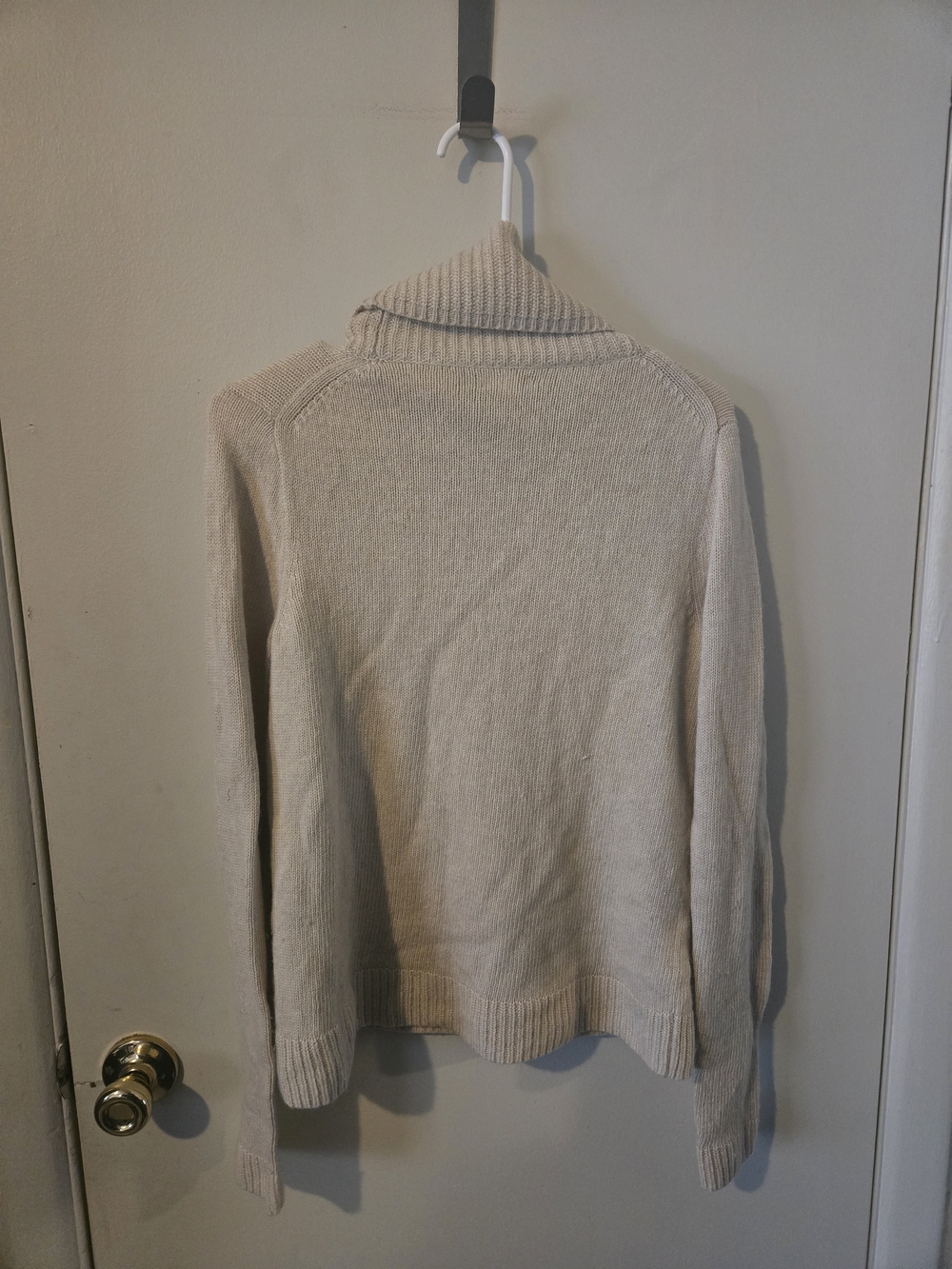 J. Crew Cream Turtleneck Wool Blend Knit Sweater - Picture 5 of 6